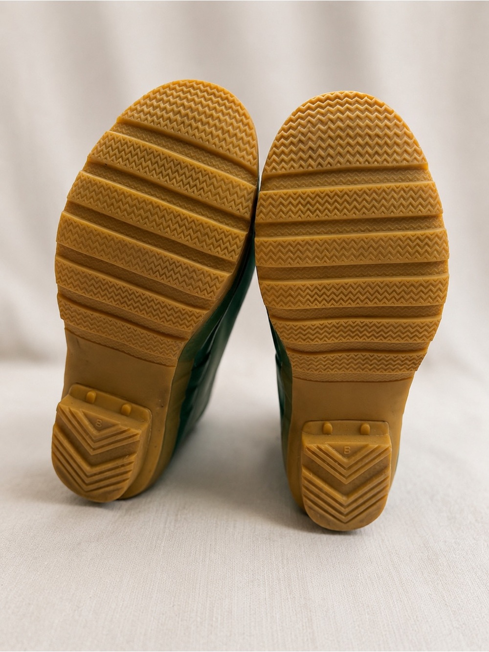 Hunter Women’s 7 Green Lace Up Tall Rubber Rain Boots Knee High circa 2010-2012 - Picture 14 of 16